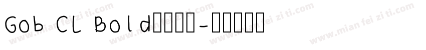Gob CL Bold字体下载字体转换